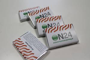 Chocolate with logo